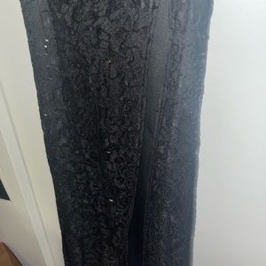 Dillards sparkly black boustier formal dress